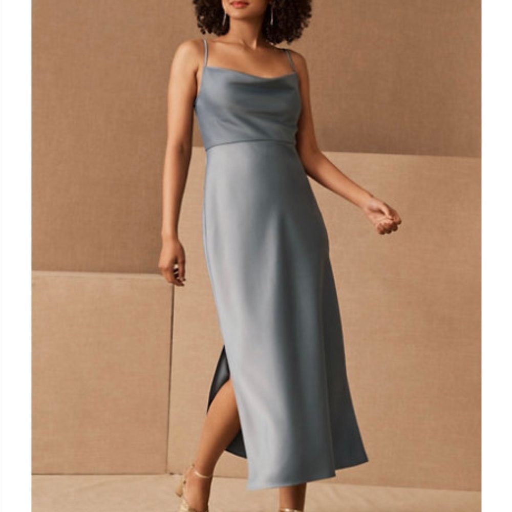 BHLDN Cali Satin bridesmaids dress in size 4